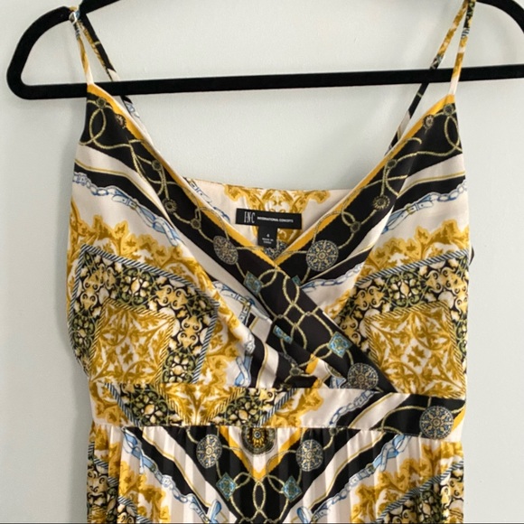 INC International Concepts Pleated Maxi Dress 4 - Picture 9 of 9